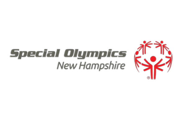Special Olympics New Hampshire logo with stylized human figures forming a circle around a central figure.